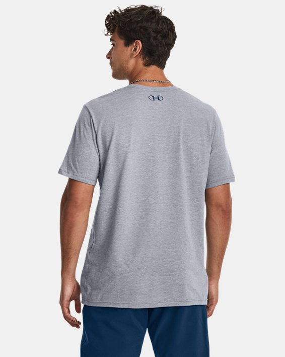 Men's UA Branded Gel Stack Short Sleeve in Gray image number 1